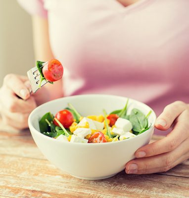 A healthy vegetable salad